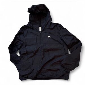 Black Windbreaker Jacket Victoria's Secret PINK